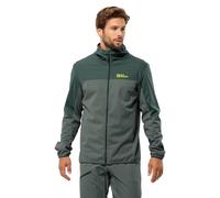 Jack Wolfskin Feldberg Sudadera con Capucha M Chaqueta Softshell, Verde De La Pizarra, XL para Hombre