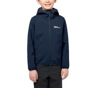 Jack Wolfskin FOURWINDS Jacket Kids Chaqueta Softshell, Night Blue, 128 niños Unisex