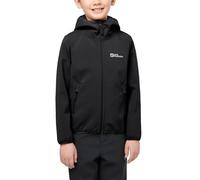 Jack Wolfskin - FOURWINDS JACKET KIDS, Chaqueta softshell niños unisex, granite black,