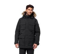 Jack Wolfskin Glacier Canyon - Chaqueta parka para hombre, color negro, talla S, Negro, S