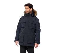 Jack Wolfskin Glacier Canyon - Parka, Chaqueta Hombre, Azul Oscuro 1, S