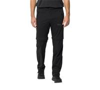 Jack Wolfskin Glastal Zip Off M Pantalones para Senderismo, Hombre, Negro, 56