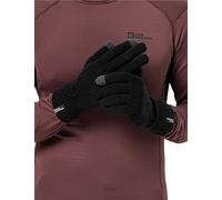 Jack Wolfskin Guantes de Costilla, Negro, M Unisex Adulto