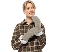 Jack Wolfskin Guantes de punto para mujer HIGHLOFT Mitten W, Gris Dusty, M, Dusty Grey, M