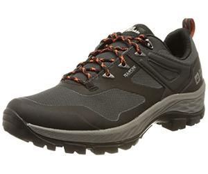 Jack Wolfskin Guía de Rebelión Texapore Low M, Zapatillas, Hombre, Negro Naranja, 46 EU