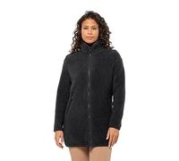 Jack Wolfskin High Curl Coat W - Chaqueta de forro polar, color negro, XL para mujer, Negro, XL