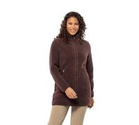 Jack Wolfskin High Curl Coat W - Chaqueta de forro polar para mujer, frambuesa, M