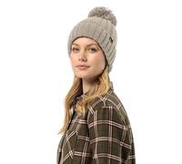 Jack Wolfskin Highloft - Gorro de Punto para Mujer, Color Gris Polvoriento, Talla M, Gris Polvo, M