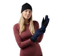 Jack Wolfskin HIGHLOFT Guantes para mujer, azul oscuro, L, azul noche (night blue), L