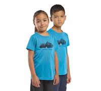 Jack Wolfskin Hiking Graphic T Kids Camiseta, Print Empire Blue, 152 para Niños