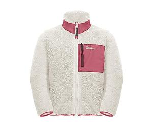 Jack Wolfskin Ice Curl Jacket K Chaqueta de Forro Polar, Algodón Blanco, 104 para Niñas
