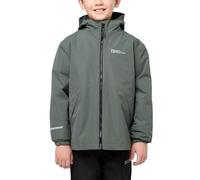 Jack Wolfskin Iceland 3IN1 Jacket K Chaqueta, Slate Green/Black, 104 niños Unisex