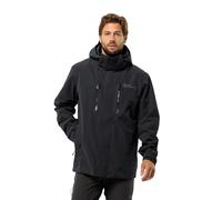 Jack Wolfskin Jasper 2L Caballeros Chaqueta de lluvia L Negro