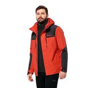 Jack Wolfskin Jasper - Chaqueta para hombre (3 en 1, Strong Red), Red fuerte, S
