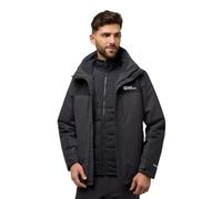 Jack Wolfskin Jasper Jkt M 3 en 1 Chaqueta, Verde Oscuro, L para Hombre