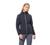 Jack Wolfskin Kammweg Pile FZ W Chaqueta, Grafito, S Mujer, Gris/Plateado, S