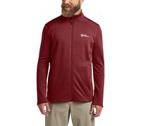 Jack Wolfskin Kolbenberg FZ M Chaqueta de Forro Polar, Deep Ruby, L para Hombre