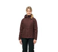 Jack Wolfskin Lapawa Ins - Sudadera con capucha para mujer, color oscuro y negro, Dark Maroon., XL