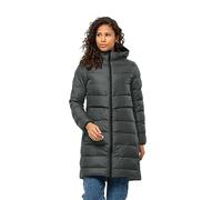 Jack Wolfskin Lenauplatz Coat W Pluma, Pizarra/Verde, XL Mujer, Pizarra/Verde, XL