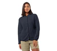 Jack Wolfskin Light Curl JKT W - Chaqueta de forro polar para mujer, azul ocuro, XS
