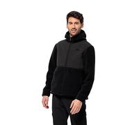 Jack Wolfskin Luz De Roca con Capucha Jkt M Chaqueta de Forro Polar, Negro, 3XL Hombres