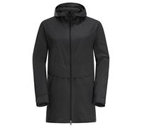 Jack Wolfskin Mainkai Long JKT W - Chaqueta larga, Phantom, M para mujer, verde oscuro, M