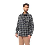 Jack Wolfskin Mañana Air Shirt M Camisa de Vestir, Azul Noche/Azulejos, S para Hombre