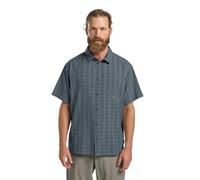 Jack Wolfskin Meseta Shirt M Camisa, Check Dark Navy, Large Hombres