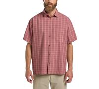 Jack Wolfskin Meseta Shirt M Camisa, Check Dark Rust, L para Hombre