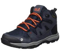 Jack Wolfskin MTN Attack 3 Texapore Mid K, Zapatillas de Exterior Unisex niños, Azul Oscuro y Naranja, 28 EU