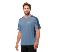Jack Wolfskin Narrows T M T-Shirt, Azul Elemental, s Hombre, Azul Elemental, S