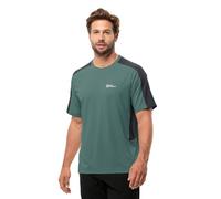 Jack Wolfskin Narrows T M T-Shirt, Verde Jade, m Hombre, Verde Jade, M