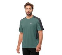 Jack Wolfskin Narrows T M T-Shirt, Verde Jade, s Hombre, Verde Jade, S