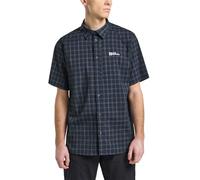 Jack Wolfskin Norbo S/S Camisa M Vestir, Noche Blue Checks, S para Hombre