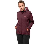 Jack Wolfskin Northern Point Chaqueta Cortavientos para Mujer, Rojo Tulipán, Extra-Large