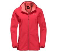 Jack Wolfskin Northern Point Chaqueta Cortavientos para Mujer, Rojo Tulipán, Large