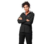 Jack Wolfskin Northern Point - Chaqueta de senderismo para mujer, transpirable, impermeable, resistente al viento, para exteriores, Mujer, Chaqueta de softshell, 1304011-6001001, Negro (Black), extra-small