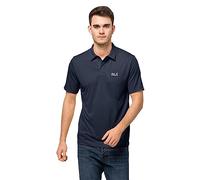 Jack Wolfskin Pack & Go Polo M - Polo para Hombre, Azul Noche (Night Blue), XXXL
