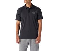 Jack Wolfskin Pack & Go Polo M - Polo para Hombre, Negro, S