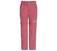 Jack Wolfskin - Pantalón Safari con Cremallera para Senderismo, Color Rosa, 104 Unisex para niños, Rosa, 104 cm