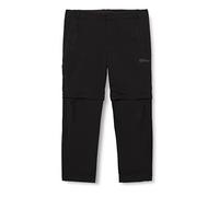 Jack Wolfskin Pantalones Glastal con Cremallera M Senderismo, Hombre, Negro, 56