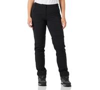 Jack Wolfskin Pantalones Glastal con Cremallera W Senderismo, Mujer, Negro, 46