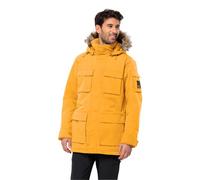 Jack Wolfskin Parka Glacier Canyon para hombre, Mostaza, S