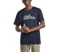 Jack Wolfskin Peak Graphic T M Camiseta, Mtn Midnight Sky, Large Hombres