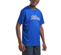 Jack Wolfskin Peak Graphic T M Camiseta, Mtn Vibrant Blue, Extra-Large Hombres