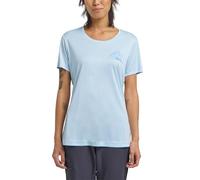 Jack Wolfskin Peak Graphic T W Camiseta, Mtn Ice Blue, Large Mujeres