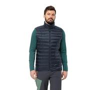 Jack Wolfskin Pilvi Down Vest M Pluma, Azul Noche, XL Hombre, azul oscuro, XL
