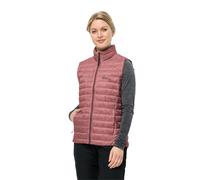 Jack Wolfskin Pilvi Down Vest W Chaleco de plumón, Rojo Mineral, Small para Mujer