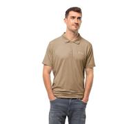 Jack Wolfskin Polo de Viaje M Camiseta, Arena Storm, Hombre