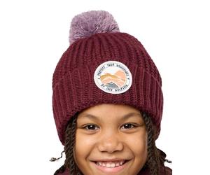 Jack Wolfskin Pompom Badge Beanie K Boina, Boysenberry, S niños Unisex
